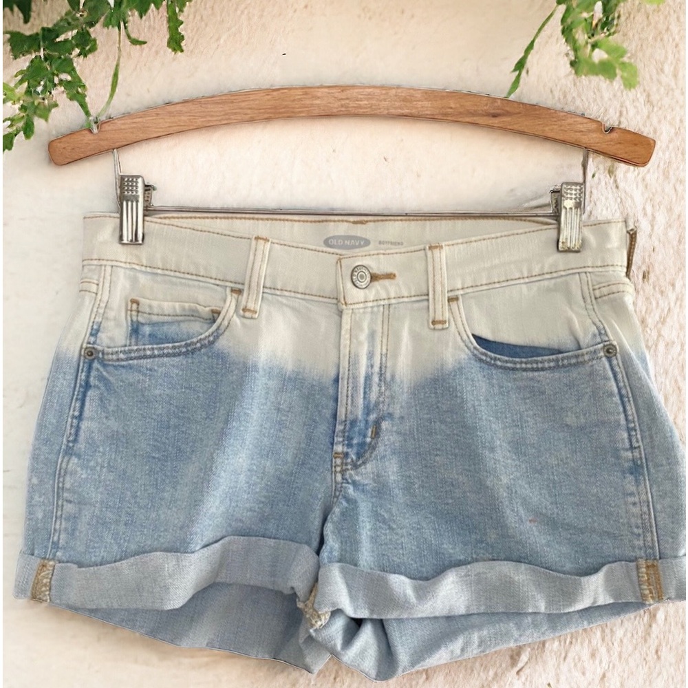 🤑 10/$100 Old Navy bleached stretch boyfriend short jean denim shorts 0